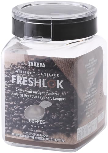 Takeya Fresh Rock Coffee with Measuring Spoon, Coffee Beans, Storage Container, 3.3 fl oz (1.1 L) by Takeya