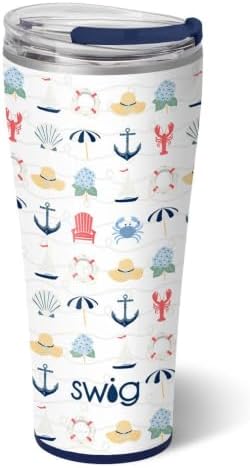 Swig Life 32oz Insulated Tumbler with Lid, Shoreline by SwigLife