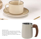 Milk Frothing Pitcher, Stainless Steel Frother Cup with Scale, Coffee Foam Steaming Pitcher for Cafe Kitchen Machines Cappuccino Latte (1000ml) - Image 6