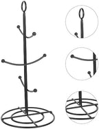 Cup Stand,Mug Stand,Coffee Mug Mug Tree Home Water Cup Station Organizer Rack Tea Metal Holder Stand Mug Stands - Image 2
