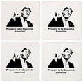 CafePress Trump Finger Tumbled Stone - Set of 4 Coasters Set of 4 by CafePress