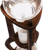 Iced Coffee Cold Brew Drip Tower Coffee Maker, 6–8 Cup Manual Cold Brew Brewer with Valve, Wooden Frame & Glassware, 2drops/s Cold Extraction System - Image 5