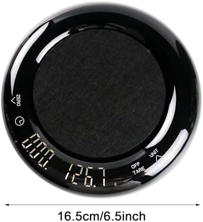 Scale Espresso Scale Digital Scale Kitchen Scale with Timer and LED Display PP Material Rechargeable Touch Screen Suitable for Pour Over Brewin, Battery - Image 3