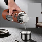 500ml Magnetic Lid Travel Tumbler with Tea Infuser(Sliver) - Image 5