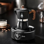 Bincoo Stovetop Espresso Maker 2 Cups - Classic Aluminum Italian Coffee Maker,2Cups Moka Pot for Italian and Cuban Café Brewing, Double Valve Extraction - Image 2