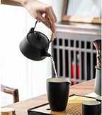 Chinese Ceramic Teapot Japanese Style Tea Kettle 200ml/6.8oz Kung Fu Single Pot for Tea Lover, Easy to Clean Teapot - Image 5