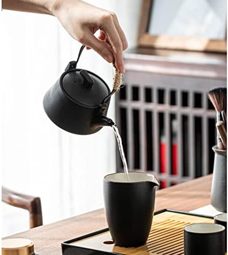 Chinese Ceramic Teapot Japanese Style Tea Kettle 200ml/6.8oz Kung Fu Single Pot for Tea Lover, Easy to Clean Teapot - Image 5