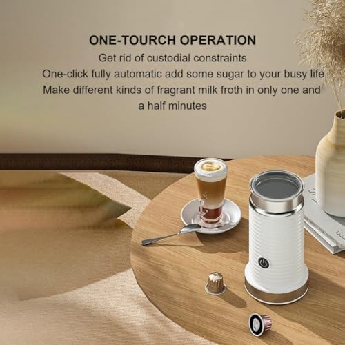 Milk Frother,Electric Milk Frother,Fully Automatic Milk Frother,Automatic Milk Frother for Hot & Cold Froth US Plug - Image 2