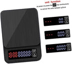 Cabilock 5kg Electronic Coffee Scale Timer Capacity Digital Kitchen Scale for Cooking and Baking High Precision Sensors USB Powered Black - Image 2