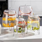 Water Pitcher 3/5/9L Water Pitcher Large Capacity Kettle Multifunctional with Lid Teapot Water Bucket Kitchen Cold Storage Container Jug Water Jug(Small) - Image 6