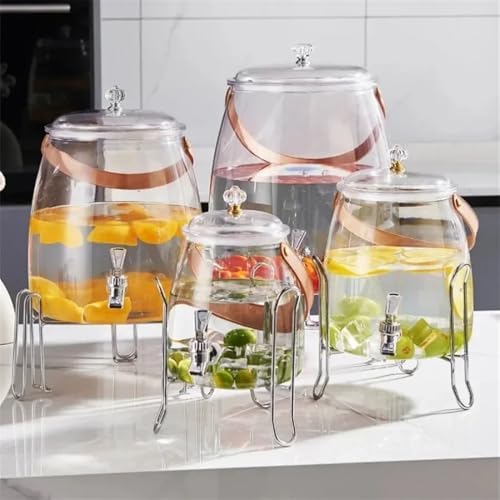 Water Pitcher 3/5/9L Water Pitcher Large Capacity Kettle Multifunctional with Lid Teapot Water Bucket Kitchen Cold Storage Container Jug Water Jug(Small) - Image 6