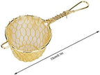 Fine Mesh Strainers, Copper Tea Infuser Strainer, Reusable Loose Leaf Teapot Filter with Long Handle for Tea Maker - Image 2