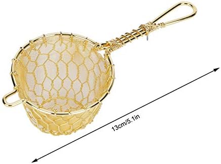 Fine Mesh Strainers, Copper Tea Infuser Strainer, Reusable Loose Leaf Teapot Filter with Long Handle for Tea Maker - Image 2