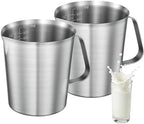Stainless Steel Metal Measuring Cup w/Handle for Liquid,32&32oz by WELKORCateringEquipment