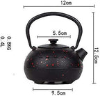 Cast Iron Tetsubin Teapot Teapot Tetsubin Tea Kettle 400ML Mini Handmade Cast Iron Kettle Carbon Furnace Cast Iron Pot Uncoated Teapot Tea Accessories Tea Pot (B 400ml) - Image 2
