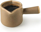 YHOSSEUN YHOJOY Double Spouts Measuring Cups, Ceramic Espresso Cup with Handle, Measuring Espresso Shot Milk Cup 90 Ml, Espresso Accessories by YHOSSEUN