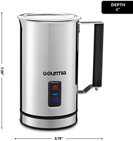 Gourmia GMF215 Cordless Electric Milk Frother & Heater, 3 Function, Detachable Base For Easy Serving, Stainless Steel, Non-Stick Interior For Easy Cleaning - Image 6
