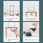 Ice Brew Coffee Maker, Drip Ice Coffee Maker, Ice Drip Cup Cold Brew Coffee Drip Maker, 600ml for Home Office Cafe - Image 7