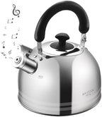 Whistling Tea Kettle for Stovetop, 5L 18/8 Stainless Steel Tea pot by MAXCOOK