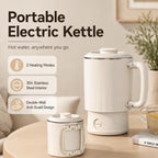 Small Electric Kettle, 0.6L Foldable Travel Kettle, Stainless Steel Inner Dual Heating Modes, Compact Hot Water Kettle for Travel, Camping, Office - Image 2