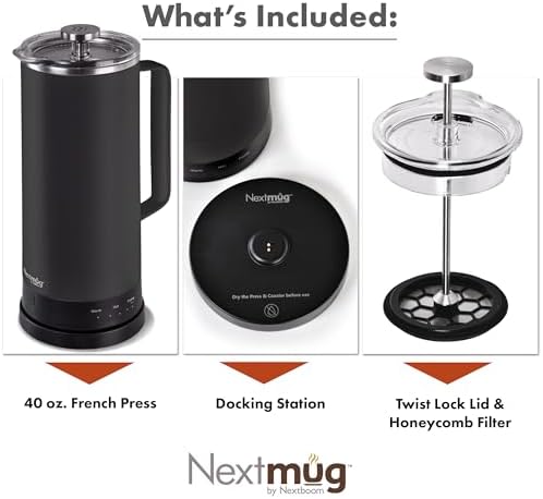Nextmug Press - Temperature-Controlled, Self-Heating French Press - Image 4