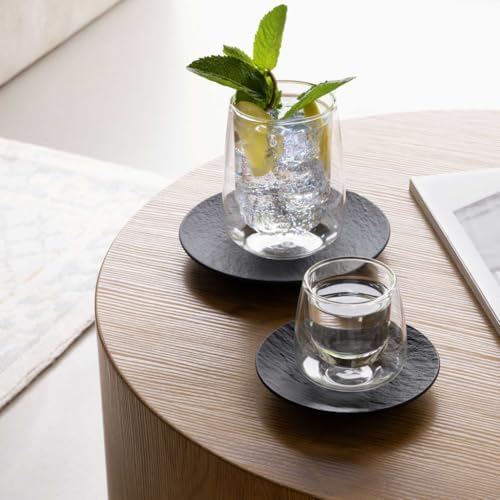 Villeroy & Boch Artesano Hot & Cold Beverages Espresso Mug, Set of 2 Glasses, Double-Walled Glasses for Cold and Hot Beverages, 3.75 oz, Borosilicate Glass, Dishwasher-Safe, Microwave-Safe - Image 5