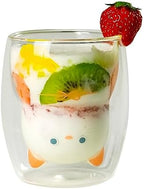 シービージャパン(CB JAPAN) CBJAPAN UCA Heat Resistant Glass [Silo] 9.1 fl oz (270 ml) Condensation Resistant Double Layer Structure Microwave Safe Dishwasher Safe Heat Resistant Cat Glass by Unknown