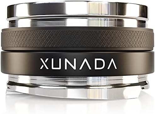 XUNADA 58.3mm Coffee Distributor & Tamper, Works with all 58mm Portafilters, Espresso Hand Tampers, 2-in-1 Adjustable Espresso Distribution Leveler & Tamping Tool by XUNADA