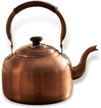 3.2 QT Solid Copper Whistling Kettle | Large Capacity & Cool-Touch Handle by Unknown