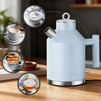ASCOT Electric Kettle, 1.5L Stainless Steel Interior, 1500W, Light Blue - Image 4