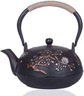 1.2L Teapot Tea Kettle Tea Pot Antique Cast Iron Teapot Tetsubin Japanese Tea Kettle - Handmade, Kung Fu Tea Set by MGEMJMJ