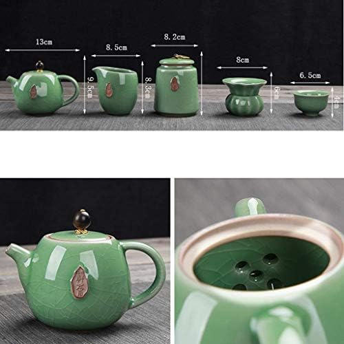 Japanese Cast Iron Tetsubin Teapot Portable Travel Ceramics Teapot Cups Handmade Chinese Kung Fu Tea Set Home Office Business Tea Accessories - Image 6