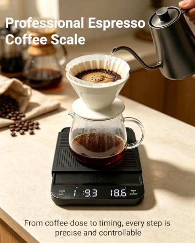 Coffee Scale with Timer, 3kg/0.1g High Precision Espresso Scale - Image 5