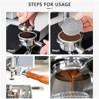 51/53/58mm Reusable Puck ScreenStainless Steel Screen Filter Compatible With Espresso(2PCS 51MM) - Image 5
