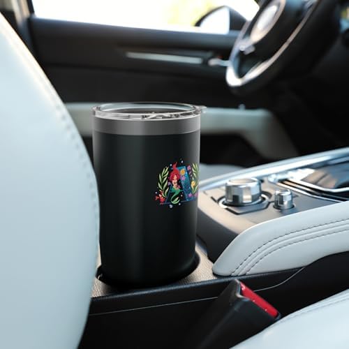 Disney Princess Alphabet Monogram Mermaid Letter A for Ariel Stainless Steel Insulated Tumbler - Image 6