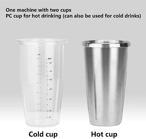 Electric Milkshake Maker Machine with 29oz Mixing Cup 2 Speeds Milk Shaker Blender Stainless Steel Drink Mixer Frappe Mixer Protein Shaker for Milk Frother Smoothie Cocktails - Image 6