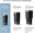 YETI Rambler 10 oz Tumbler, Stainless Steel, Vacuum Insulated with MagSlider Lid, Big Wave Blue - Image 2