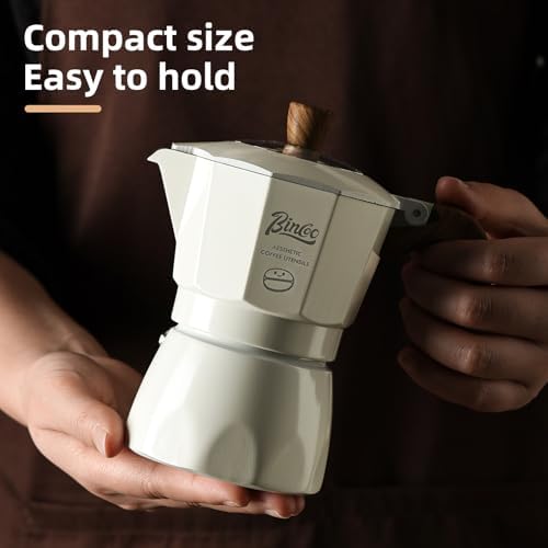 Stovetop Espresso Maker - Italian Coffee Maker for Gas & Electric Stove,Small Moka Pot for Italian and Cuban Café Brewing,2 Espresso Cups, Portable - Image 5