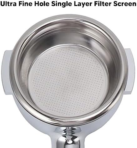 Coffee Products 58mm Coffee Portafilter Aluminum Coffee machine Alloy 2 Ears Bottomless Portafilter Handle with Single Layer Filter Screen 58mm (A2 Beech) - Image 3