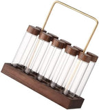 1set Coffee Storage Tubes with Stand Sealed Glass Jars for Coffee Beans Tea and Kitchen Seasonings Easy to Assemble Display for Home and Restaurant Use by AUTSUPPL