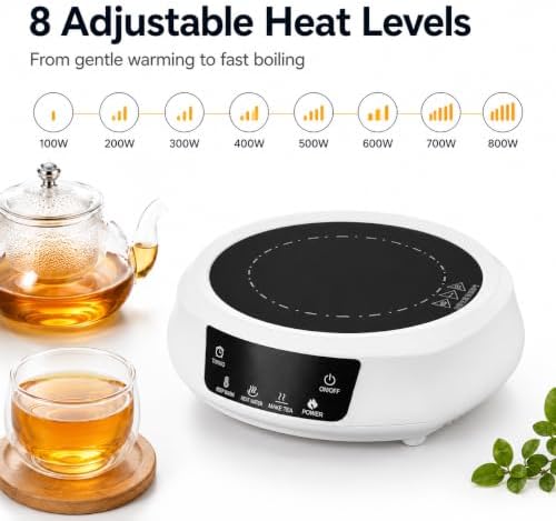 800W Mini Electric Stove Portable Ceramic Hot Plate for Tea Making - Image 2