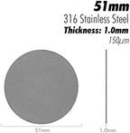 1PCS Coffee Puck Screen 51/53.5 58.5MM 316 Stainless Steel Portafilter Filter Plate Lower Shower For Espresso Machine 150um(51mm 1.0mm) - Image 2