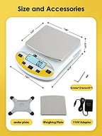 CGOLDENWALL Precision Lab Scale 5000gX0.01g Analytical Electronic Balance Digital Laboratory Scale Precision Jewelry Scales Kitchen Weighing Electronic Scales 0.01g Calibrated 110V (5000g, 0.01g) - Image 6