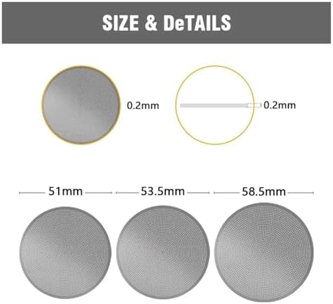 Espresso Coffee Puck Screen 0.2mm Filter For Coffee 51/53/58.5mm Coffee Accessories(53mm) - Image 5