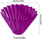 Ceramic Coffee Filter Cup Reusable Filters With Wood Stand Funnel Dripper Cake Accessories(Black) - Image 7
