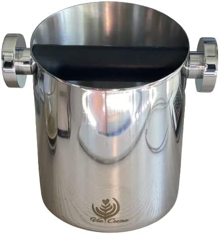 VIA CREMA Espresso Knock Box Coffee Grounds Container Non-Slip for Coffee Ground Waste - Image 6