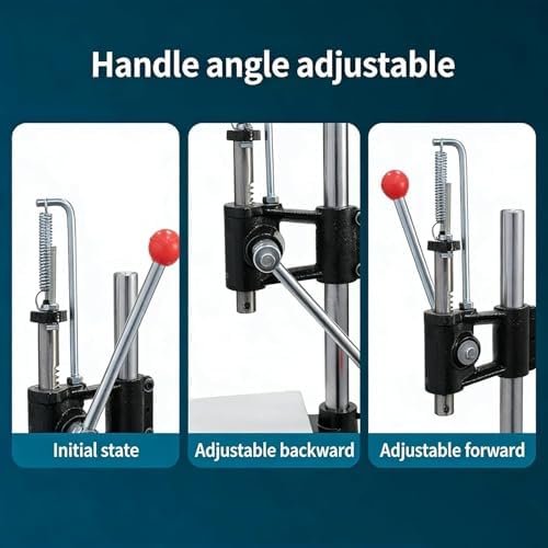 Tea Cake Pressing Machine, Hand Lever Compression Maker with 40mm Round Forming Mold, Adjustable Angle Manual Press for Puer Tea Ball Production, Stainless Steel and PP, 160kg Capacity - Image 3
