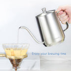 Easyworkz Gooseneck Pour Over Coffee Kettle 30 fl oz Bundled with Stainless Steel Coffee Spoon - Image 3