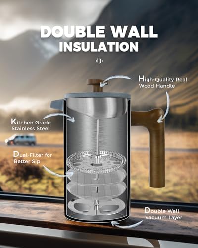 POLIVIAR Tea Kettle & French Press Coffee Maker - Image 7