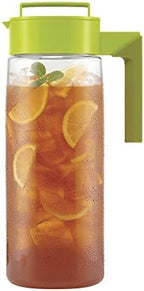 Takeya Flash Chill Iced Tea Maker - Versatile Tea Brewer for Loose/Bagged Tea - Patented Flash Chill Tech Hot/Cold Use BPA-Free Tritan Dishwasher Safe - Airtight Lid Made in USA - 2 Quart/Avocado - Image 3